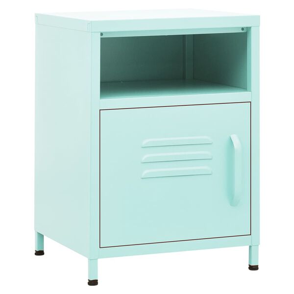 vidaXL Nightstand Mint 35x35x51 cm Steel