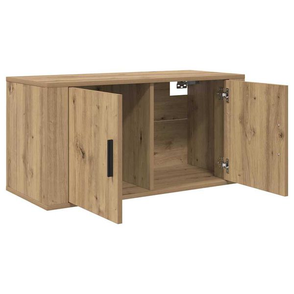 vidaXL Wall Mounted TV Cabinet Artisan oak 80 x 34.5 x 40 cm