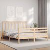vidaXL Bed Frame without Mattress King Size Solid Wood Pine