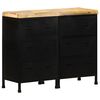 vidaXL Sideboard with 6 Drawers Rough Mango Wood