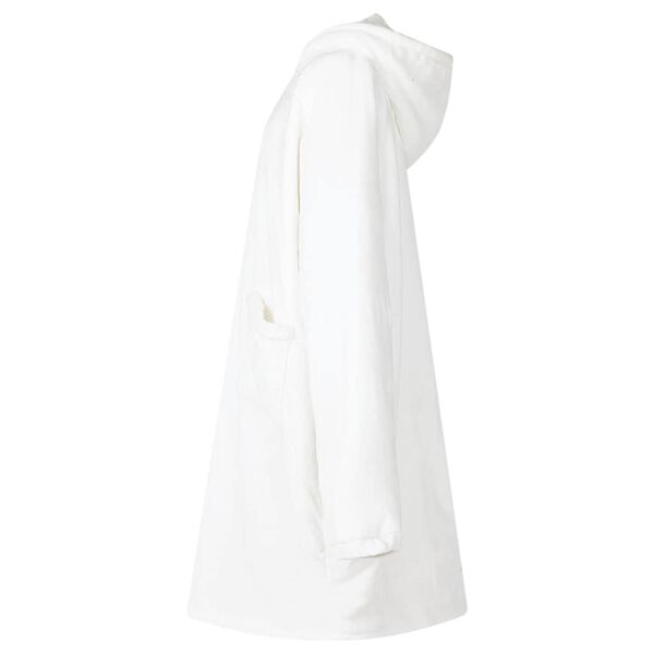vidaXL Blanket Hoodie White S Fleece and Flannel