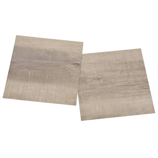 vidaXL Self-adhesive Flooring Planks 55 pcs PVC 5.11 m² Taupe