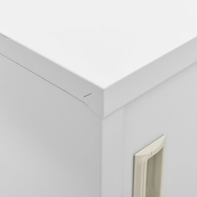 vidaXL Locker Cabinet Light Grey 90x45x92.5 cm Steel