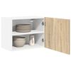 vidaXL Hanging Cabinet 2 pcs Sonoma Oak and White 50 x 31 x 40 cm