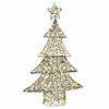 vidaXL Christmas Tree with 120 LEDs Warm white 120 cm Rattan