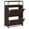 vidaXL Shoe Cabinet Brown Oak 75x34x112 Engineered Wood