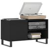 vidaXL Record Cabinet Black 85x38x48 cm Engineered Wood