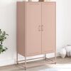 vidaXL Highboard Pink 68.5x38.5x123.5 cm Steel