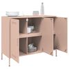 vidaXL Sideboard Pink 100.5x39x79 cm Steel