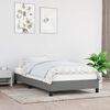 vidaXL Bed Frame without Mattress Dark Grey 90x190 cm Single Single Fabric