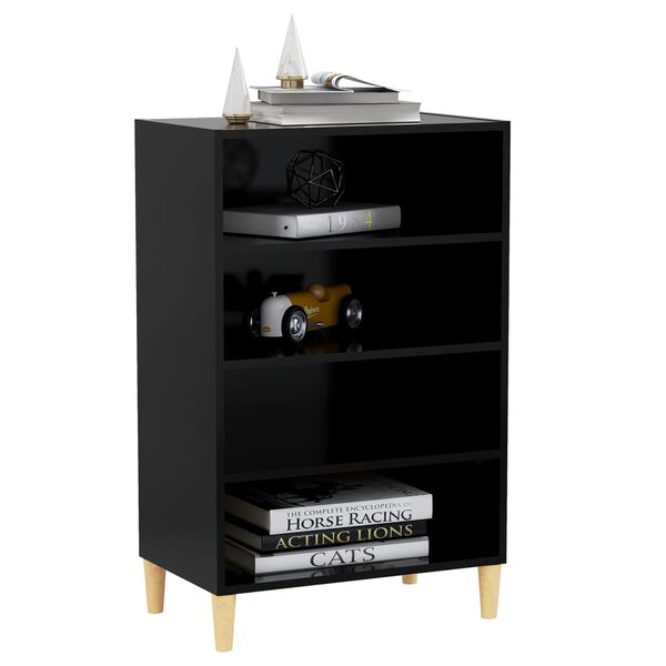 vidaXL Sideboard Black 57x35x90 cm Engineered Wood