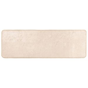 vidaXL Rug Runner Plain MARSA Cream 50 x 100 cm Polyester and PVC