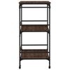 vidaXL Kitchen Trolley Brown Oak 60.5x50x105 cm Engineered Wood