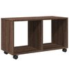 vidaXL Rolling Cabinet Brown Oak 72x33x42,5 cm Engineered Wood
