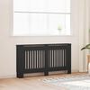 vidaXL Radiator Cover Black 152x19x81.5 cm MDF