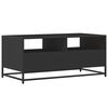 vidaXL Coffee Table Black 100x50x45 cm Engineered Wood and Metal