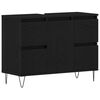 vidaXL Bathroom Sink Cabinet Black Oak 80 x 33 x 60 cm Engineered Wood
