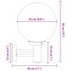 vidaXL Outdoor Wall Light Silver 28 x 25 x 38 cm Stainless steel