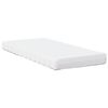 vidaXL Day Bed with Mattress White 90x200 cm Solid Wood Pine