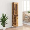 vidaXL Highboard Old Wood 34.5 x 34 x 180 cm Engineered Wood