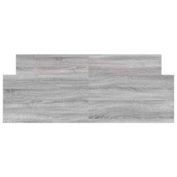 vidaXL Bed Frame without Mattress Grey Sonoma 135x190 cm Double