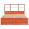 vidaXL Bed Frame without Mattress Wax Brown 120x200 cm Solid Wood Pine
