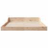 vidaXL Bed Frame Brown 135 x 190 cm Solid Pine Wood