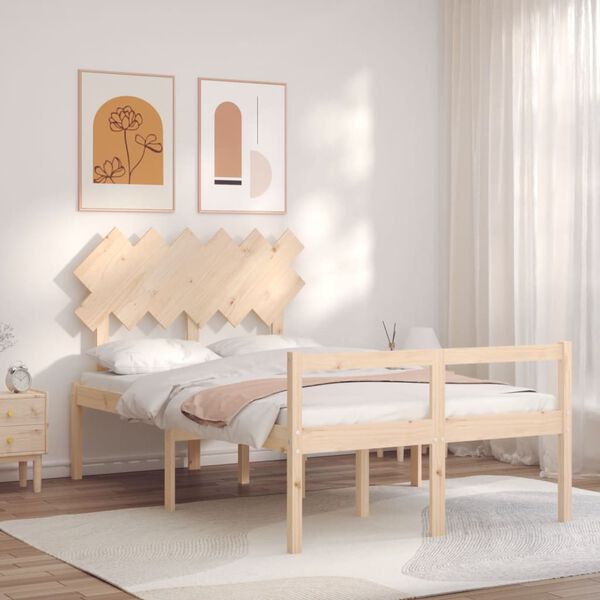 vidaXL Senior Bed without Mattress Small Double Solid Wood