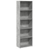 vidaXL Bookcase Concrete Grey 60x30x189 cm Engineered Wood