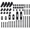 vidaXL 58 Pieces Clamping Set Steel T Slot M10