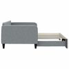 vidaXL Daybed with Trundle without Mattress Light Grey 90x190 cm Single