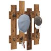 vidaXL Wall-Mounted Coat Rack Old wood 60 x 3 x 82 cm Engineered wood