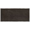 vidaXL Table Top Dark Brown 120x50x(2-4) cm Treated Solid Wood Live Edge