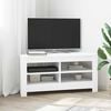 vidaXL Corner TV Cabinet White 102 x 40.5 x 45 cm Engineered Wood