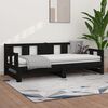 vidaXL Pull-out Day Bed without Mattress Black 2x(80x200) cm