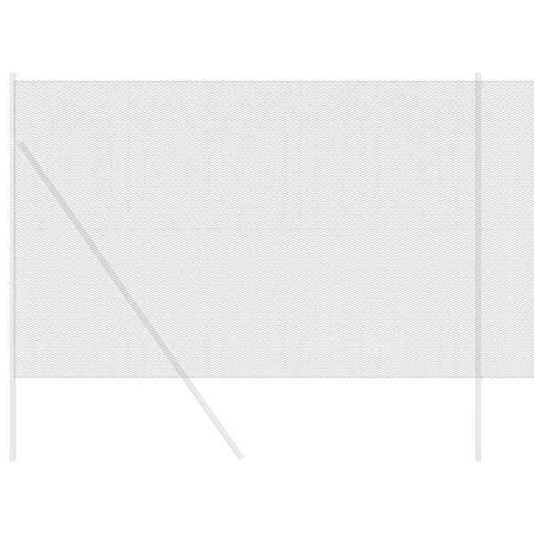 vidaXL Hexagon Fence Grey 1.5 x 10 m Steel