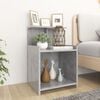 vidaXL Bed Cabinet Concrete Grey 40x35x60 cm Engineered Wood