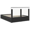 vidaXL Bed Frame with Drawer Black 150 x 200 cm Engineer Wood
