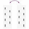 vidaXL Wall-Mounted Coat Rack White 30 x 1.5 x 80 cm Engineered wood