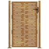 vidaXL Garden Gate 100x125 cm Corten Steel Square Design