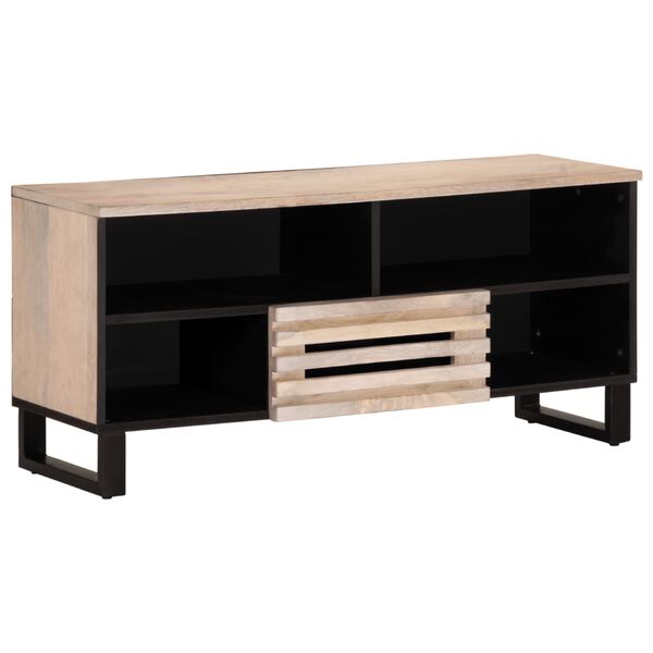 vidaXL TV Cabinet 100x34x46 cm Solid Wood Mango