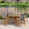 vidaXL 5 Piece Garden Dining Set Solid Wood Acacia