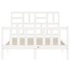 vidaXL Bed Frame without Mattress White 140x190 cm Solid Wood Pine