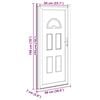 vidaXL Front Door White 98x198 cm PVC