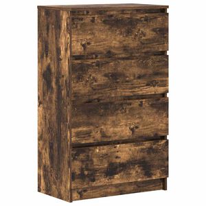 vidaXL Sideboard Smoked Oak 60x35x98.5 cm Engineered Wood