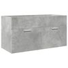 vidaXL 5 Piece Bathroom Furniture Set Concrete Grey Engineered Wood