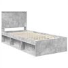 vidaXL Bed Frame Concerte Grey 90 x 190 cm Solid Pine Wood