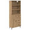 vidaXL Highboard 2 pcs Artisan Oak 69.5 x 32.5 x 180 cm