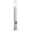 vidaXL Bollard Lights with Outlet 3 pcs 80 cm Stainless Steel IP44