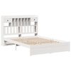 vidaXL Bookcase Bed without Mattress White 160x200cm Solid Wood Pine